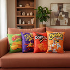 Kit De 3 Almohadas Snackpack: Chetos, Ruffles,takis,doritos) Terracota