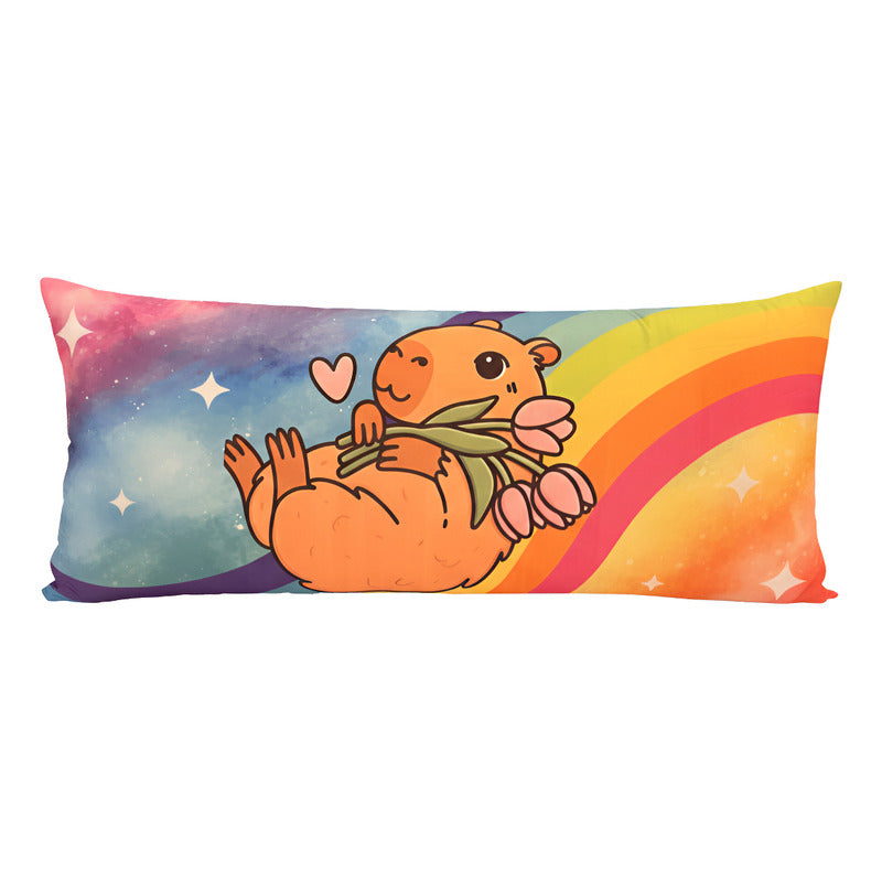 Almohada Providencia Super Jumbo Capybaras Rosa