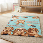 Cunero Baby Clasic Leonora De Bebé Térmico Y Super Suavecito Perritos Tiernos Agua
