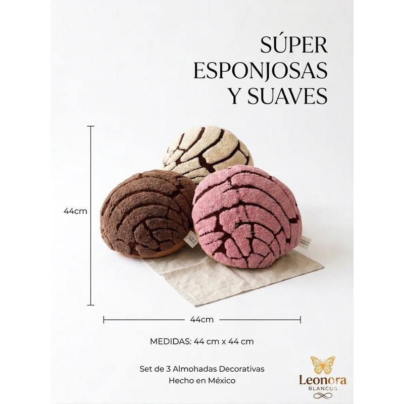 Almohada Providencia Abrazable Pack Conchas Chicas Suaves Beige