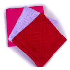 Tallas De Baño Completo 100% Algodón Super Absorbente Greta Rojo Coleccion 3