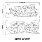 Almohada Providencia Super Jumbo Avengers Heroes Azul Claro