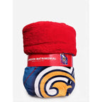 Cobertor Jumbo Providencia Borrega De Las Chivas Chivas Pinceleado 2690 Kg Rojo