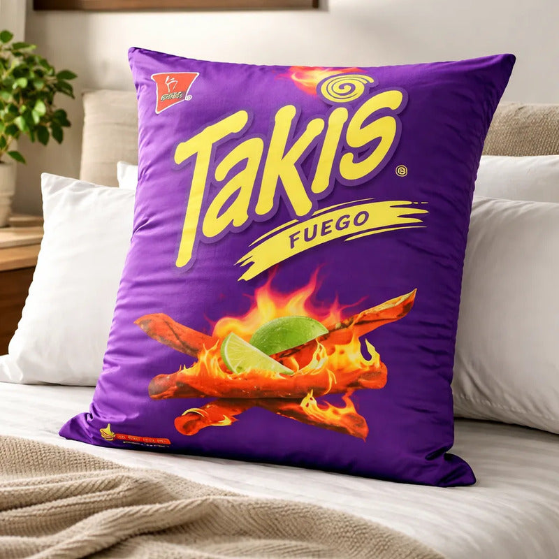 Almohada De Takis Providencia Grande Super Suave Y Esponjoso Violeta Oscuro