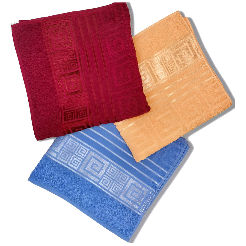 Tallas De Medio Baño 100% Algodón Super Absorbente Maya Azul Colección 3