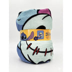 Frazada Providencia Disney Matrimonial Stitch Con Peluche Azul Acero