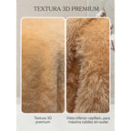Cobertor Frazada Matrimonial Textura Durazno Lisa Calientita Melon Lisa 700 G Crema