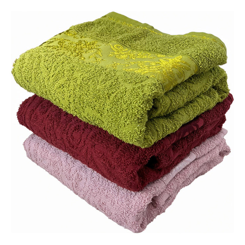 Tallas De Medio Baño 100% Algodón Super Absorbente Monarca Verde Colección 2