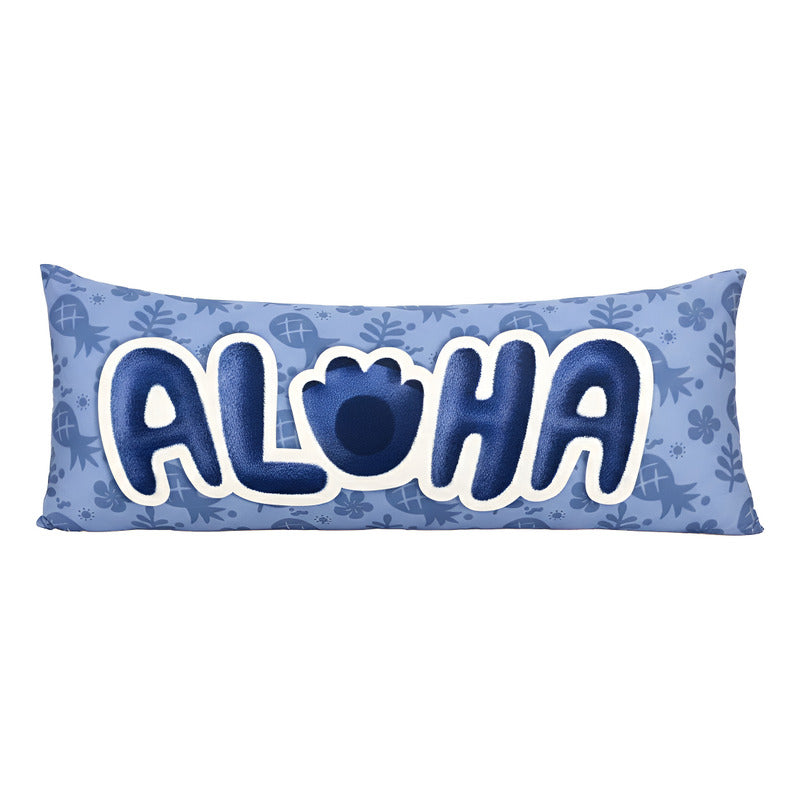 Almohada Providencia Súper Jumbo Rectangular Stitch Azul Acero