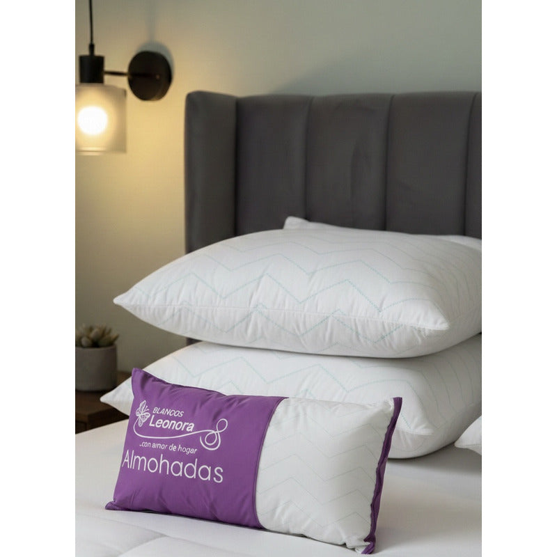 Par De Almohadas King Size  Extra Suaves Y Esponjosas Blanco