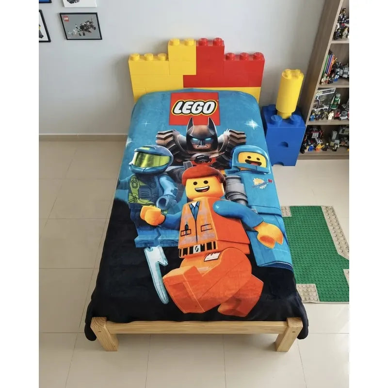 Frazada Matrimonial Providencia De Lego Batman Lego Batman 700 G Azul Marino