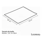 Toalla De Mano Microfibra Leonora. Set De 6 Toallas 110x60cm Verde Vacation Time