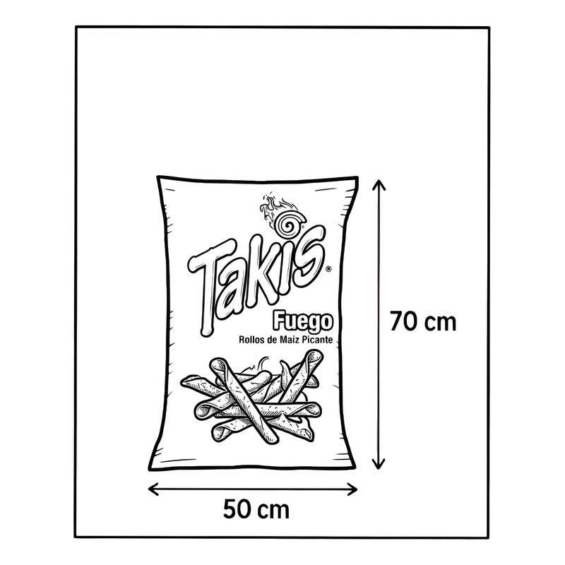 Almohada De Takis Providencia Grande Super Suave Y Esponjoso Violeta Oscuro