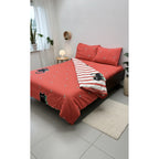 Funda De Edredón Duvet Matrimonial 2 Vistas 100% ALG Premium Rojo