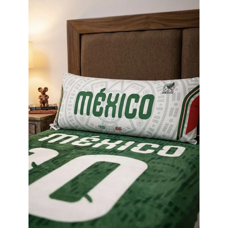 Almohada Providencia Super Jumbo Selección Mexicana Esponjos Verde Musgo