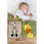 Cunero Baby Plus Leonora Para Bebe Térmico Y Super Suavecito Baby Zoo Cafe Marrón Claro