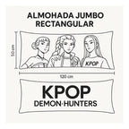 Almohada Providencia Super Jumbo K-pop Demon Hunters Lila