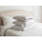 Par De Almohadas Leonora Matrimoniales Suaves Y Cómodas Blanco