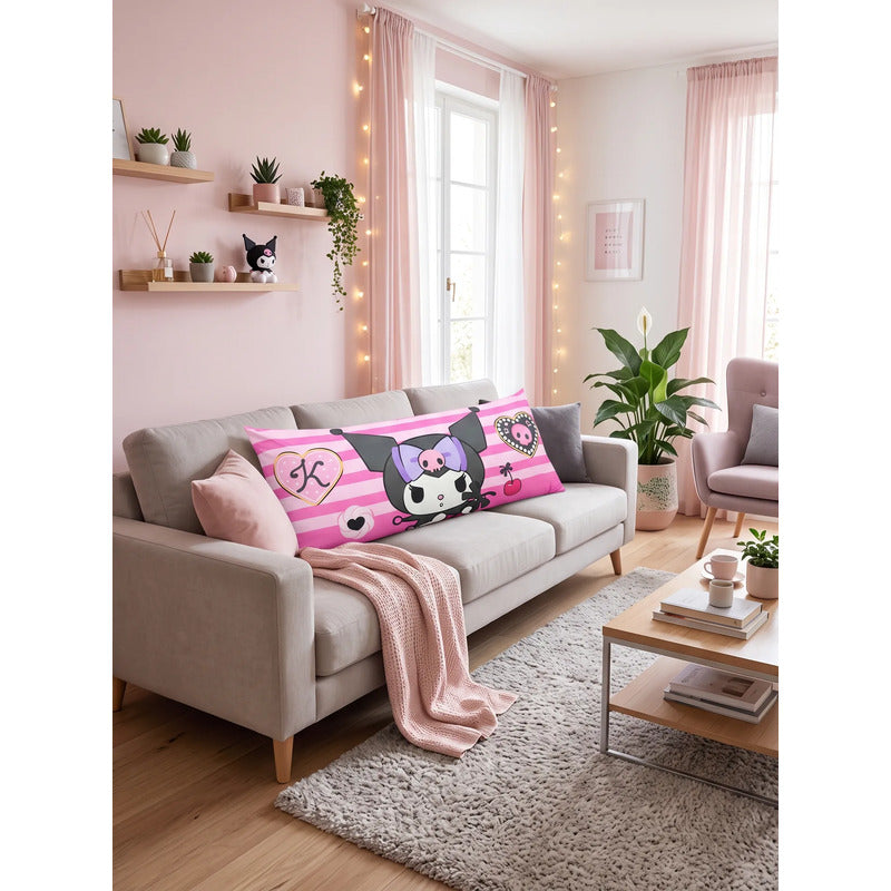 Almohada Providencia Super Jumbo Kuromi Rosa Rosa