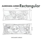 Almohada Providencia Super Jumbo Jurassic Roarrr Verde Musgo