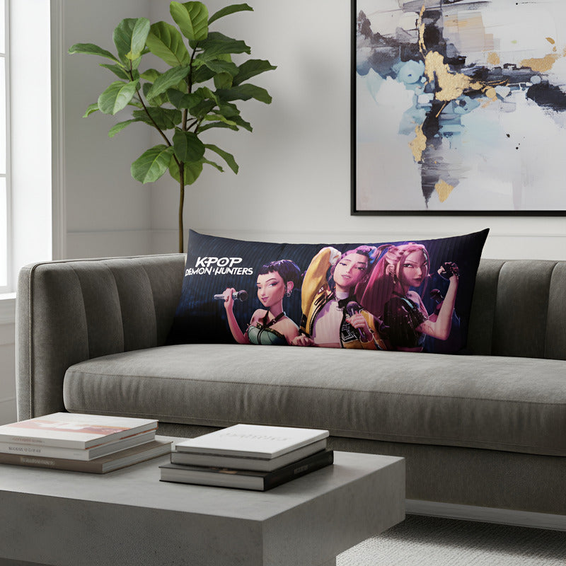 Almohada Providencia Super Jumbo K-pop Demon Hunters Lavanda