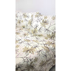 Juego De Sabanas Franela Mariol 100% Algodón Matrimonial Caqui Verde Pradera