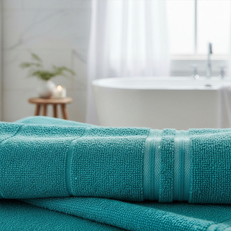 Toalla De Medio Baño 100% Algodón Super Absorbente Dreams Rosa Colección 3