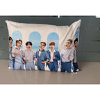 Almohada Providencia De Bts Super Suave Y Esponjosa Azul Claro
