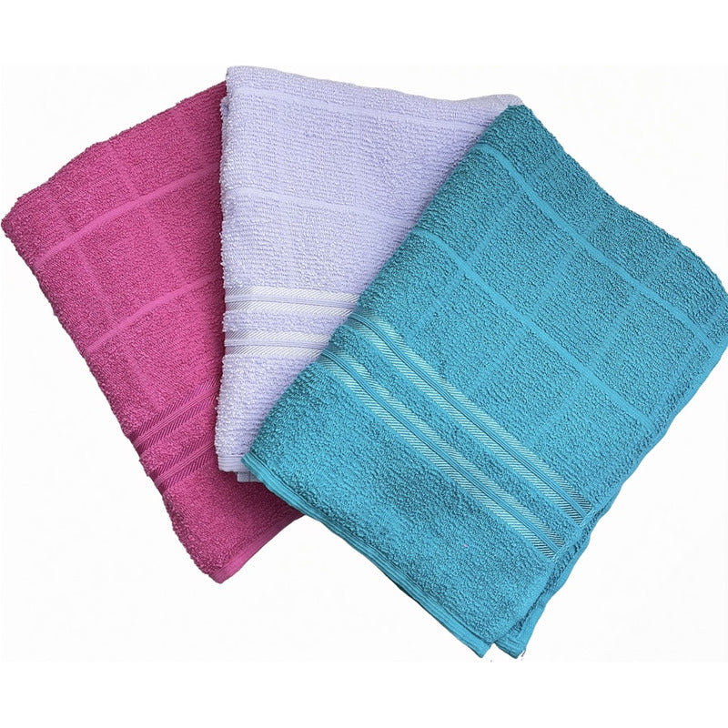 Toalla De Medio Baño 100% Algodón Super Absorbente Dreams Rosa Colección 3