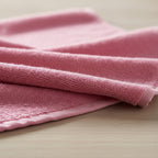 Juego De Toallas De Microfibra  Premium Absorbentes Y Suaves Rosa Cuerpo-manos Y Facial Rosa Chlicle Lisa