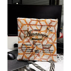 Juego Sabanas Matrimonial Amacener 100% Algodón Cajón Alto Naranja Claro Rombo Naranja