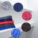 Toalla Baño Completo 100% Algodón Super Absorbente, Set-5pzs Marrón Oscuro Lisa