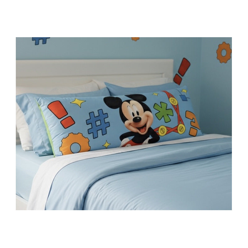 Almohada Providencia Super Jumbo Mickey Music Azul Claro