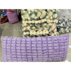 Almohada Providencia Super Jumbo Piel Jacquard Suave Lavanda