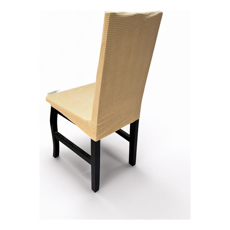 Cubre Sillas Stretch Premium Elástica Para Silla Ajustable Beige Taude