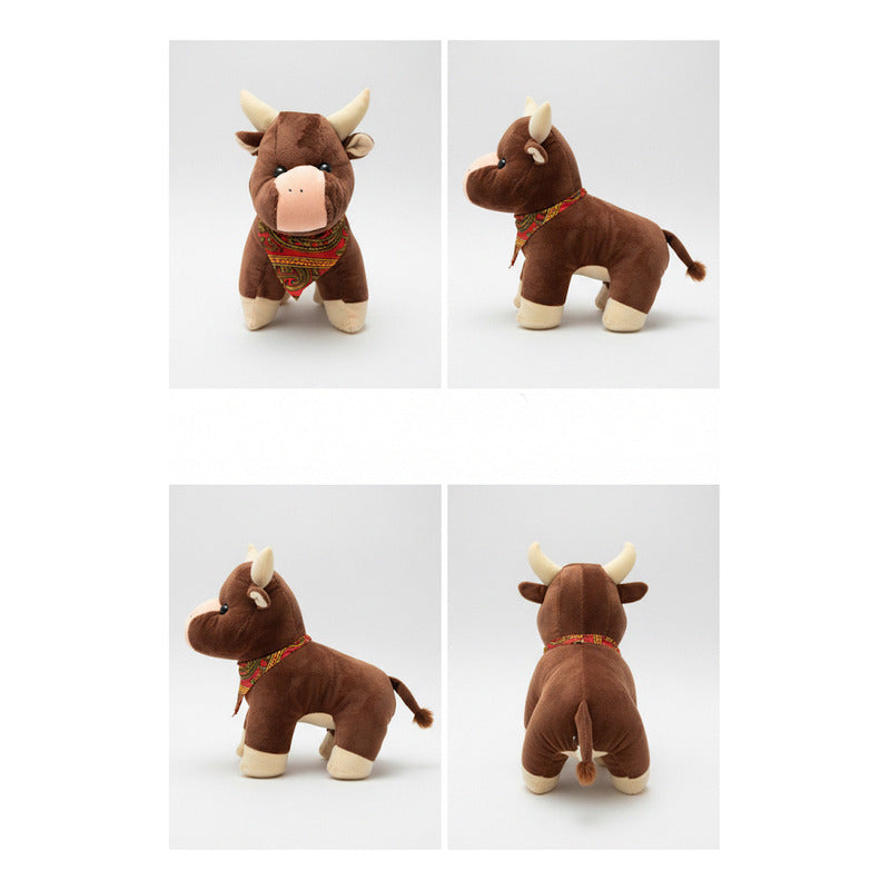 Set De Toritos De Peluche. 6 Modelos Rancheritos Super Suave Marrón