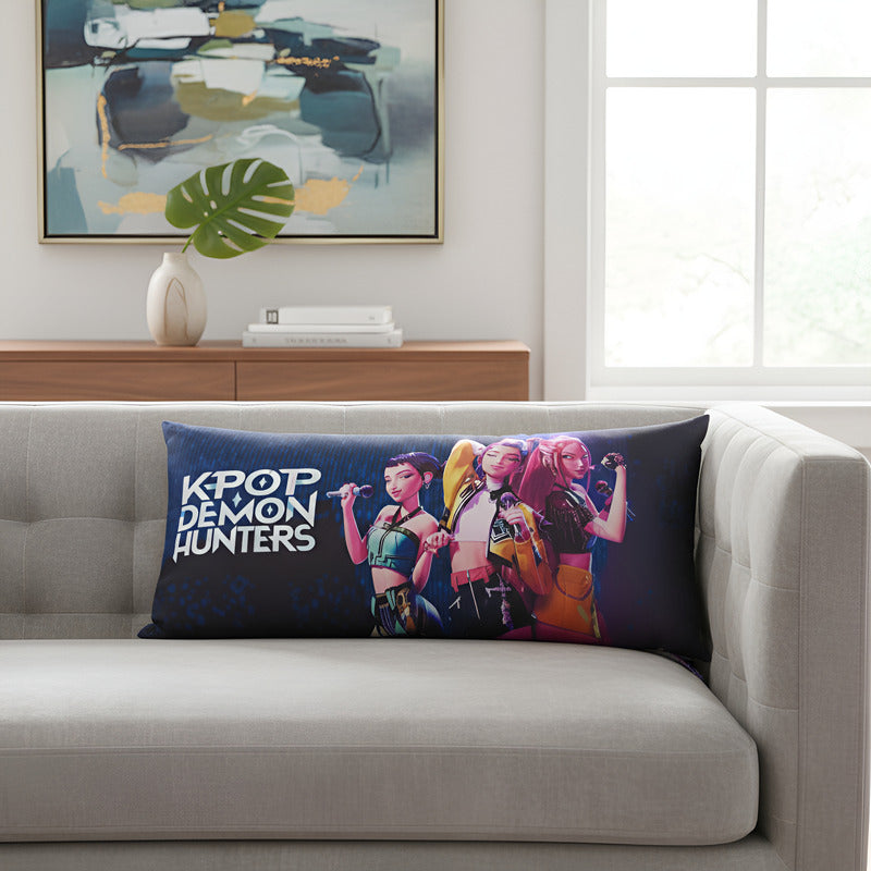 Almohada Providencia Super Jumbo K-pop Demon Hunters Verde Claro