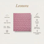 Frazada Leonora Matrimonial Extra-suave Grabado Hd Acogedora Hojuelas Rosa Rosa