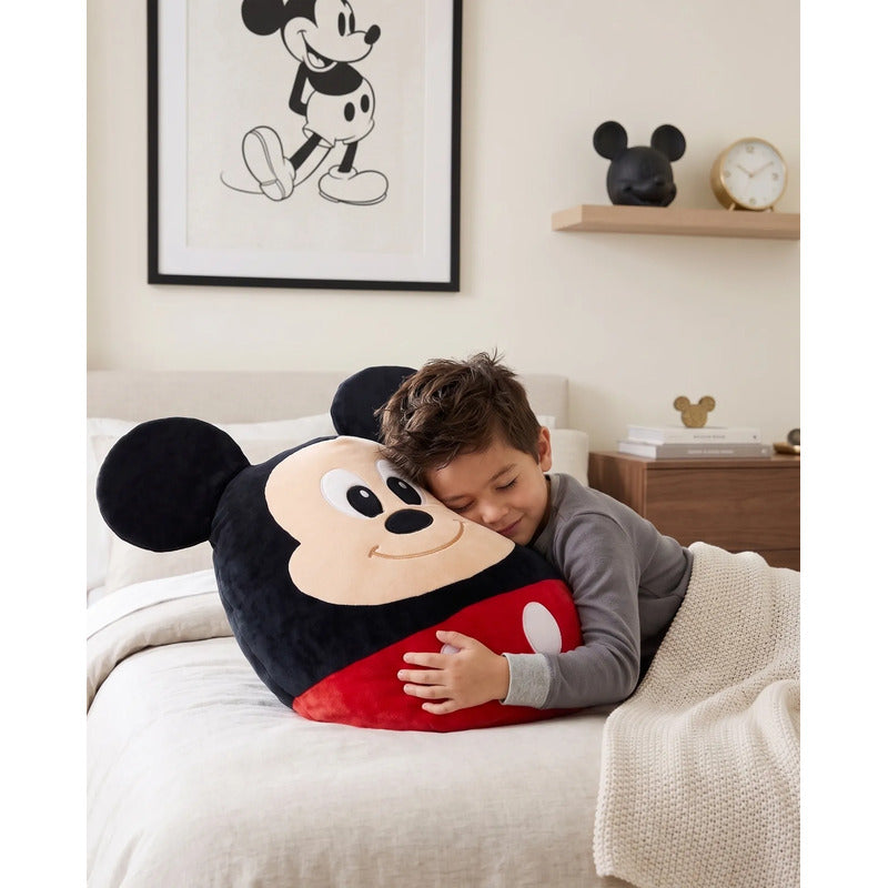 Almohada Providencia Abrazable De Mickey Mouse Super Suave Negro