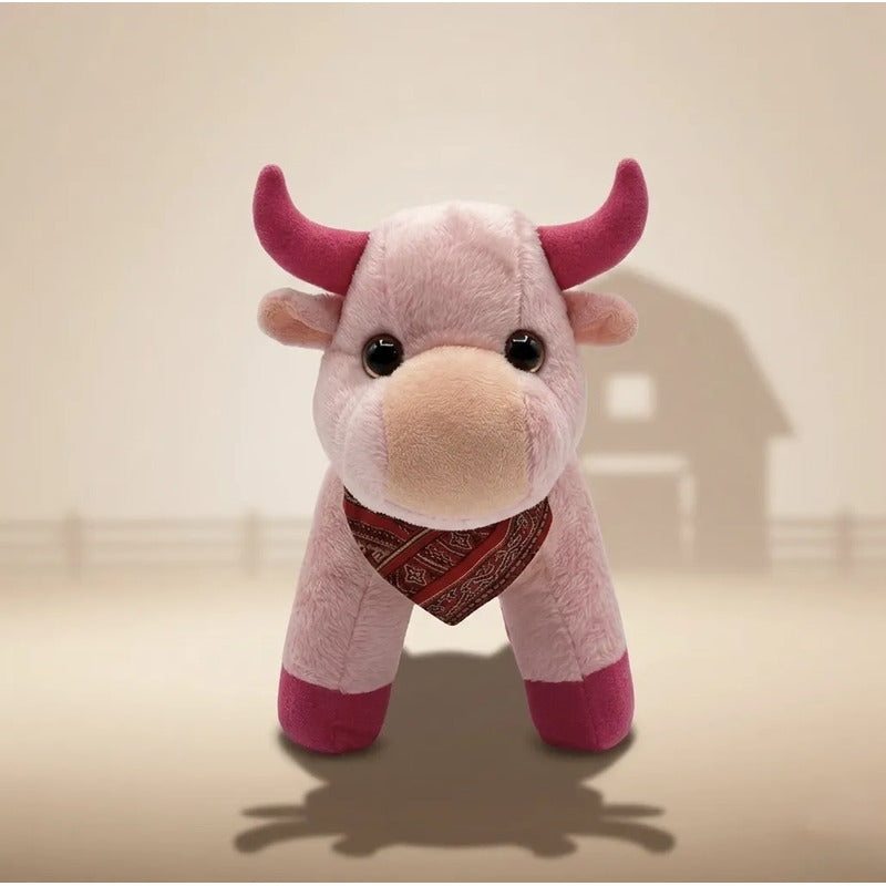 Set De 6 Vaquitas De Peluche Modelos Rancheritos Super Suave Rosa