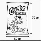 Almohada De Chetos Providencia Grande Super Suave Esponjoso Naranja