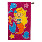 Toalla De Mano Microfibra Leonora. Set De 6 Toallas 110x60cm Rosa Sirena Amarilla