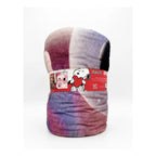 Frazada Matrimonial  Extra Suave Y Calientita Snoopy Corazone Lavanda