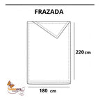 Frazada Térmica Leonora Matrimonial Extra Suave-grabada Cuadros Gris Gris