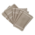 Juego De Toallas De Microfibra  Premium Absorbentes Y Suaves Beige Cuerpo-manos Y Facial Moka Lisa