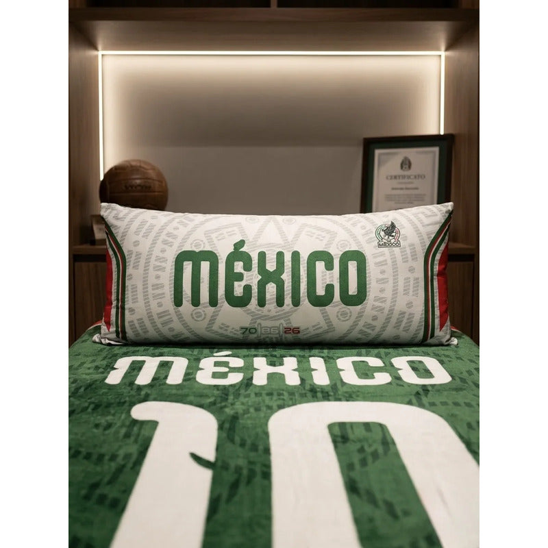 Almohada Providencia Super Jumbo Selección Mexicana Esponjos Verde Musgo