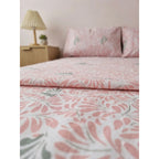 Sabana Hotelera Fátima 150 Hilos Matrimonial -- Cajón Amplio Rosa Claro Mosaico Rosa