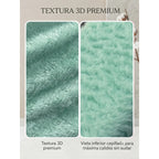 Cobertor Frazada Matrimonial Textura Durazno Lisa Calientita Turquesa Liso 700 G Turquesa