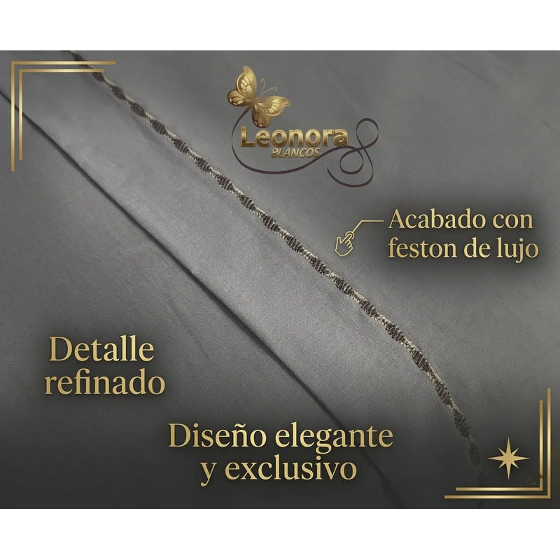 Juego De Sábanas Matrimonial Algodón Percal 144 Hilos-fresca Gris Lisa Suave Y Transpirable De Calidad Premium