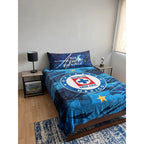 Frazada Matrimonial Providencia  De Equipos. Campeones Azul
